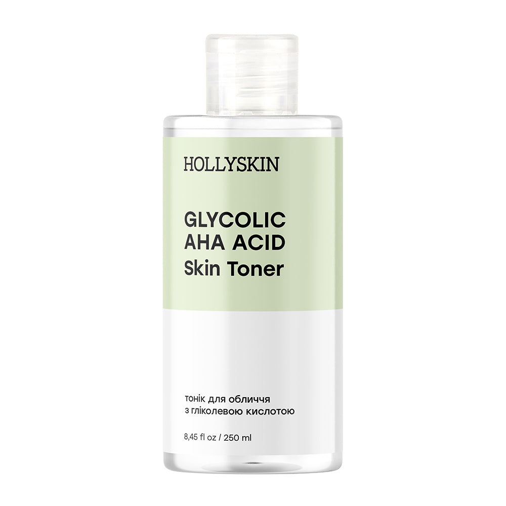 Тонік для обличчя HOLLYSKIN Glycolic AHA Acid з гліколевою кислотою