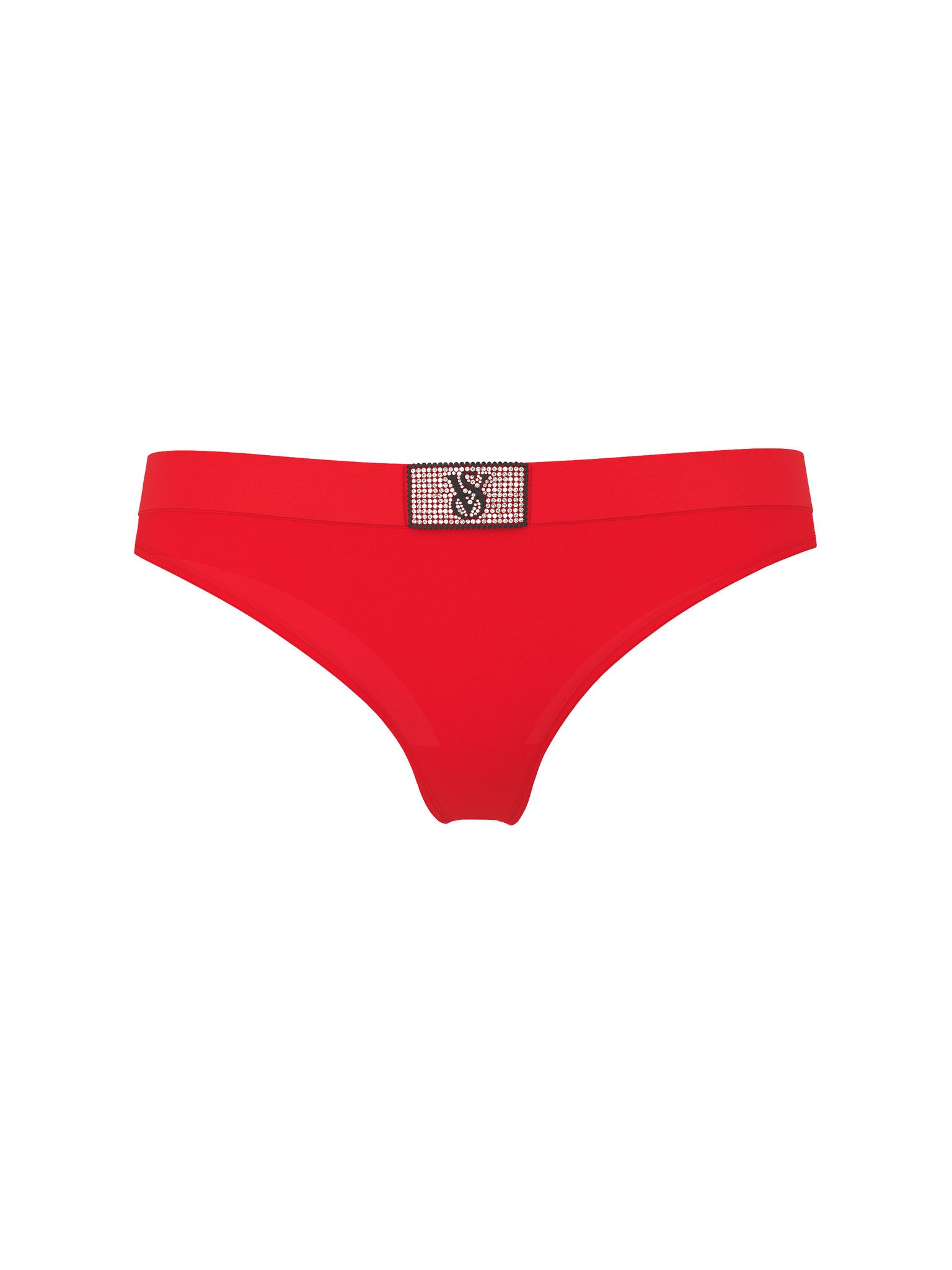 Трусики стрінги Pink Victoria's Secret Logo Cotton Shine Patch Thong Panty