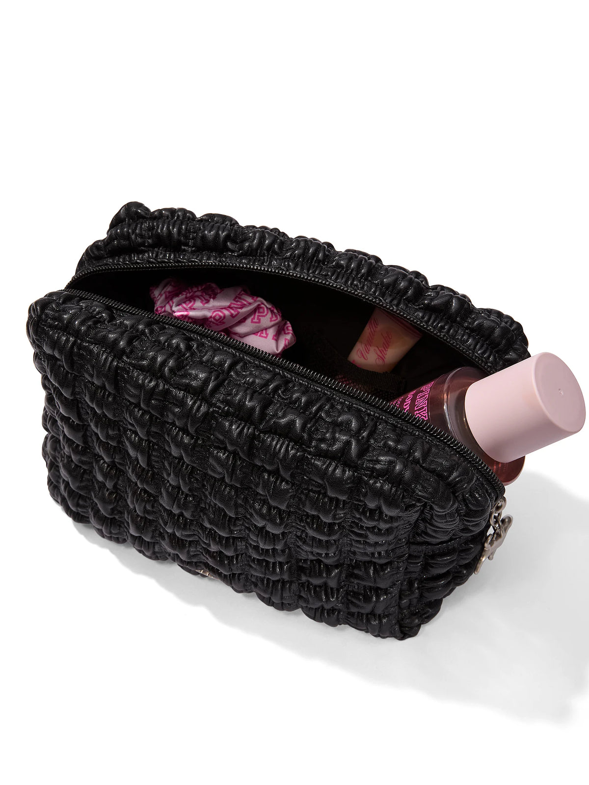 Косметичка PINK Top-Zip Makeup Bag Black Victoria’s Secret