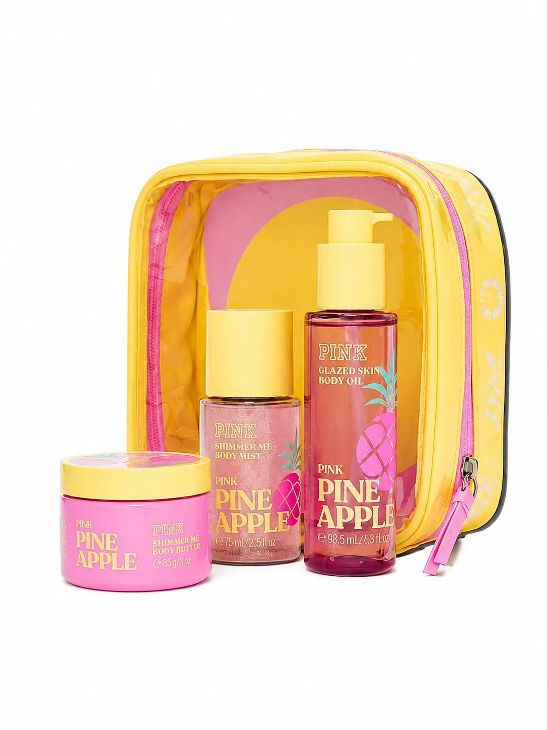 Подарунковий набір PINK Pineapple Let's Glow Away Shimmer Travel Set Victoria's Secret