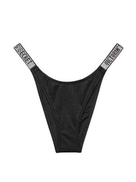 Трусики зі Стразами Very Sexy Shine Strap Brazilian Panty Black