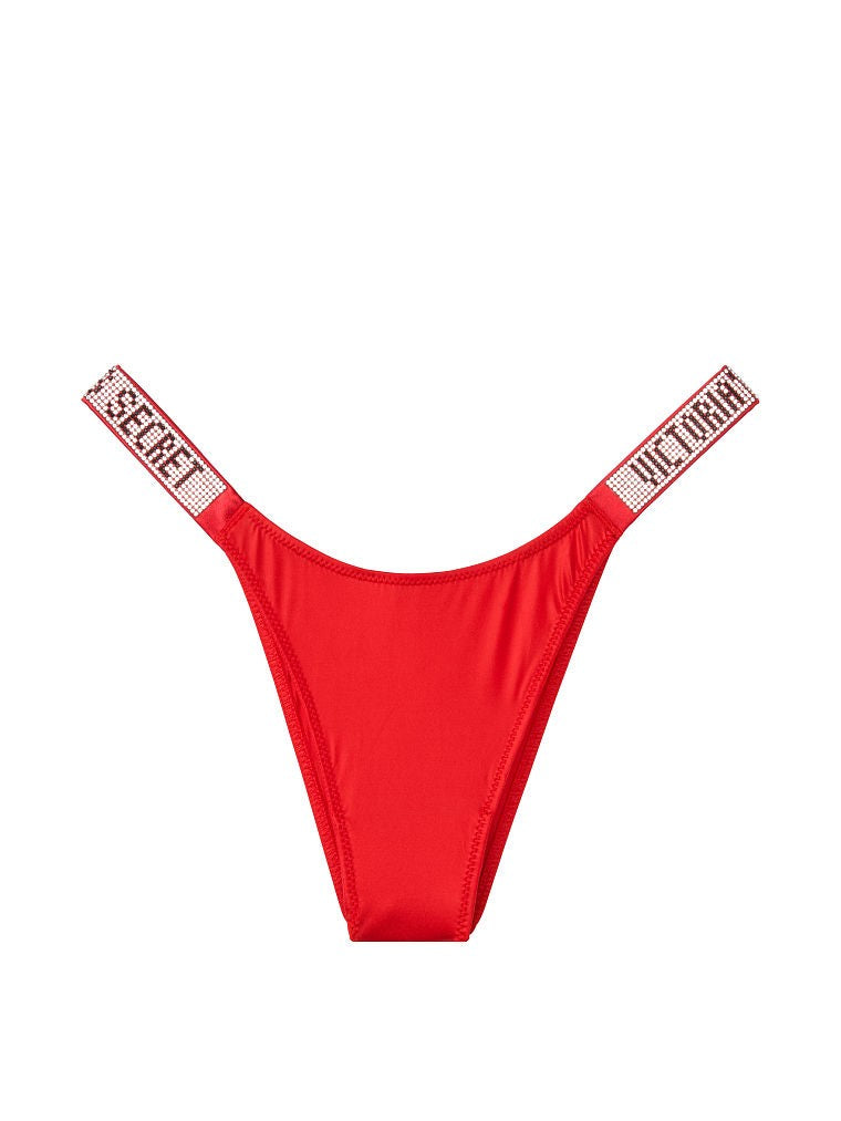 Трусики зі Стразами Victoria's Secret Very Sexy Rhinestone Shine Strap Brazilian Panty