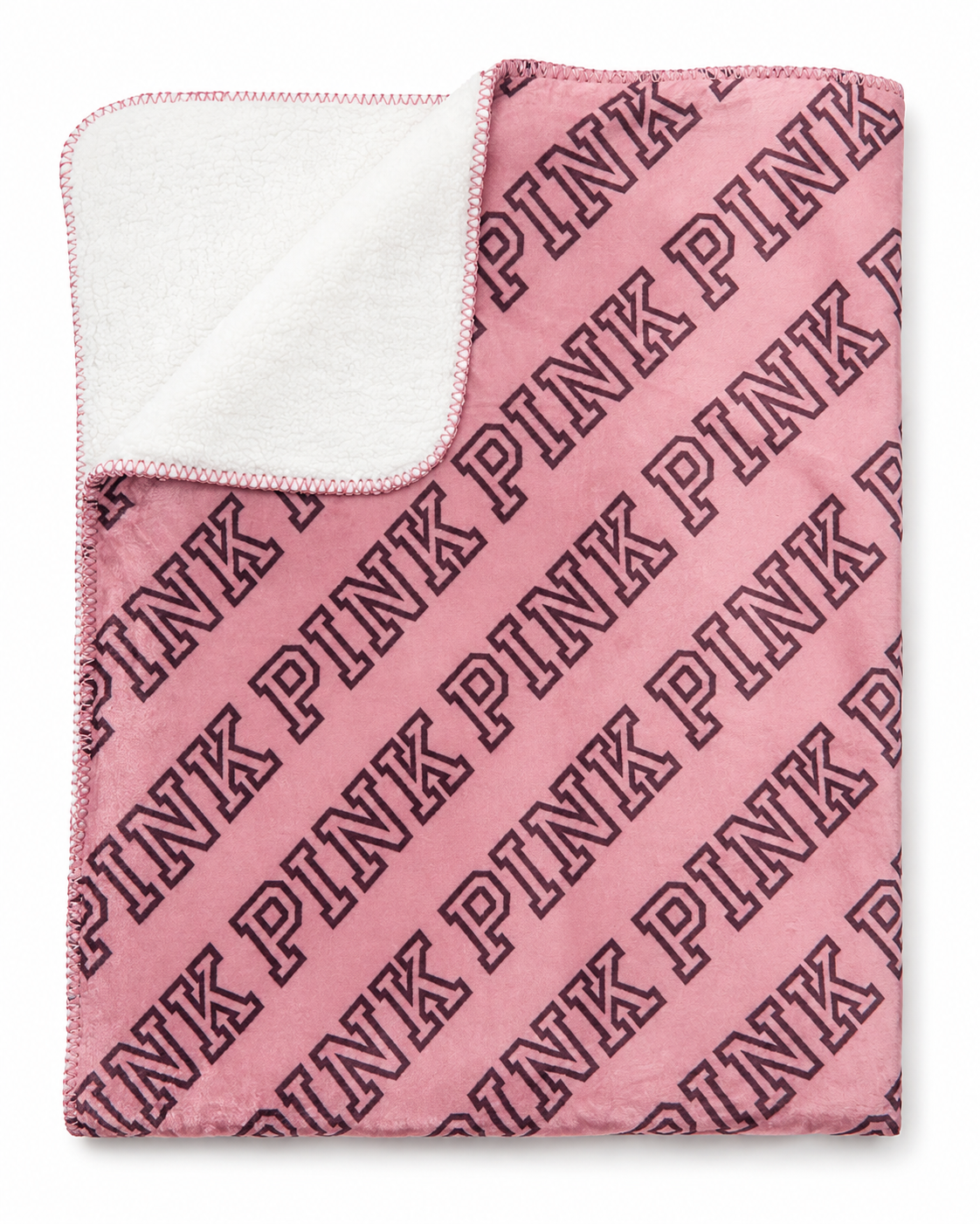 Плед Victoria's Secret Cozy Logo Pink
