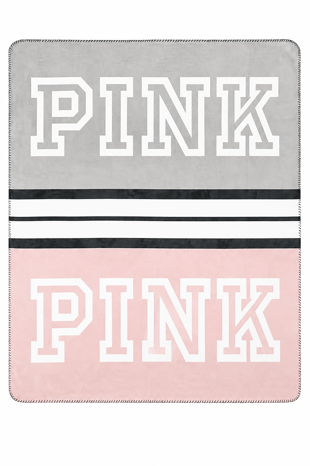 Плед PINK Victoria`s Secret Cozy Plush Blanket Pink & Gray