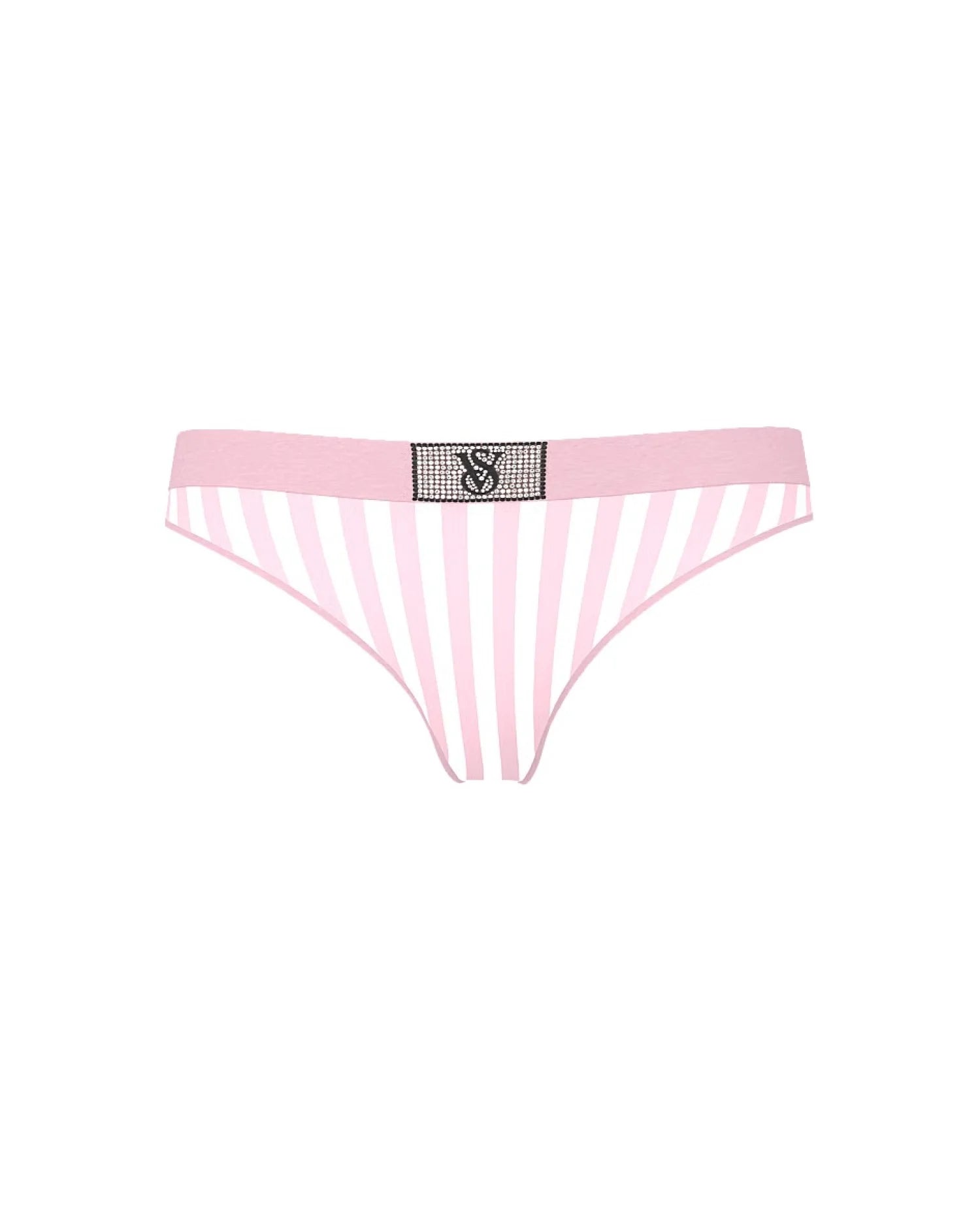 Трусики стрінги Pink Victoria's Secret Logo Cotton Shine Patch Thong Panty