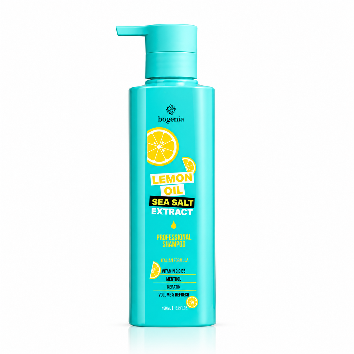 Шампунь для волосся Lemon Oil & Sea Salt Shampoo Bogenia