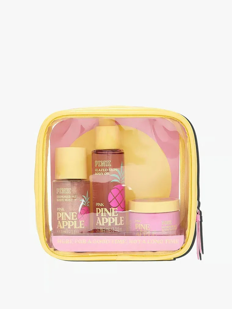 Подарунковий набір PINK Pineapple Let's Glow Away Shimmer Travel Set Victoria's Secret