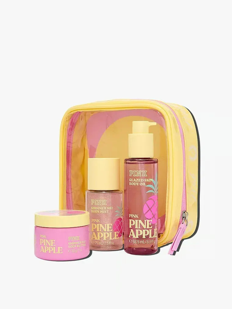 Подарунковий набір PINK Pineapple Let's Glow Away Shimmer Travel Set Victoria's Secret