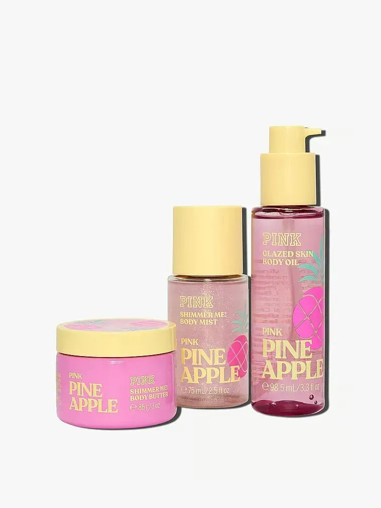 Подарунковий набір PINK Pineapple Let's Glow Away Shimmer Travel Set Victoria's Secret
