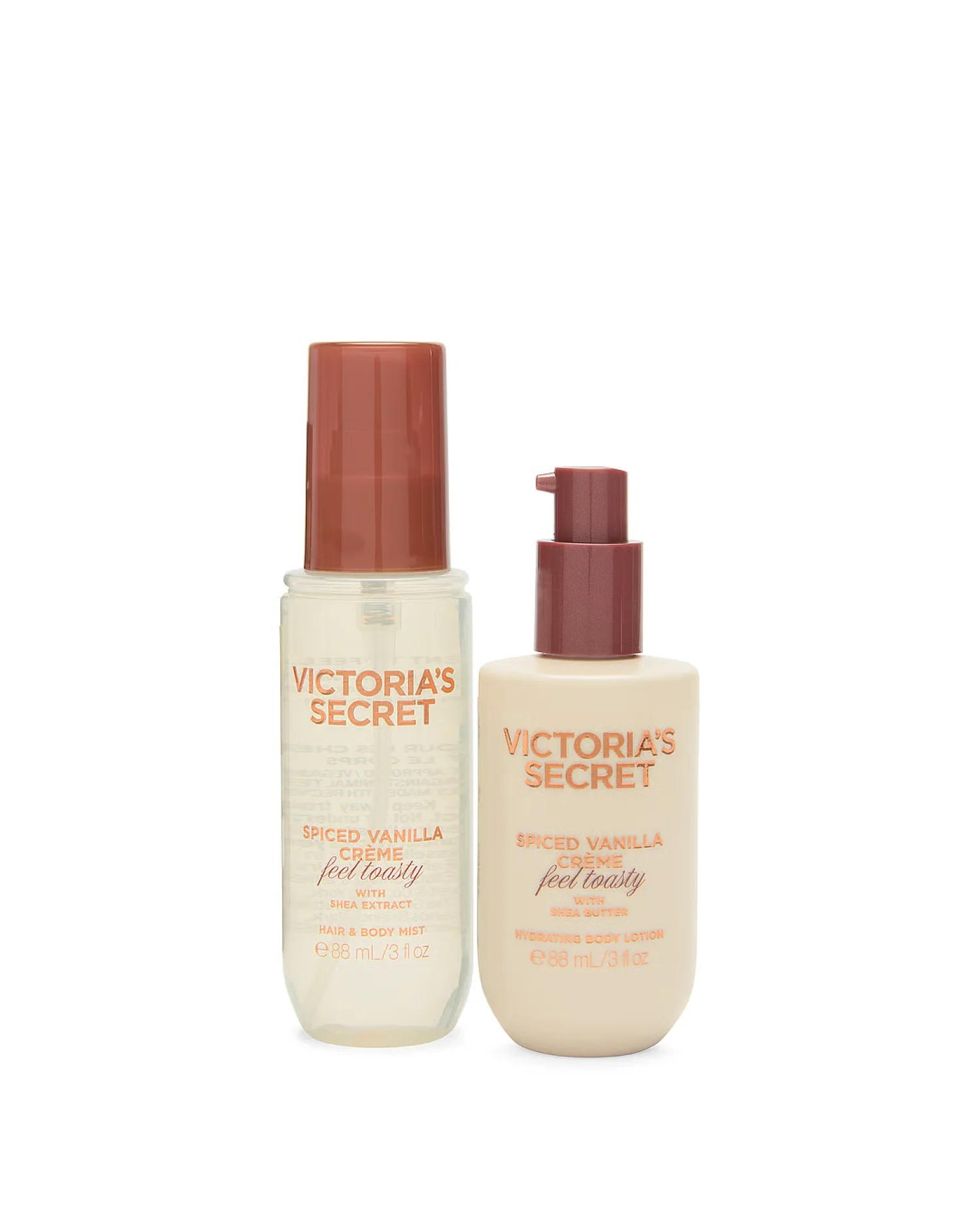 Подарунковий набір Spiced vanilla Feel Toasty 2-Piece Mini Body Mist & Lotion Gift Set Victoria's Secret