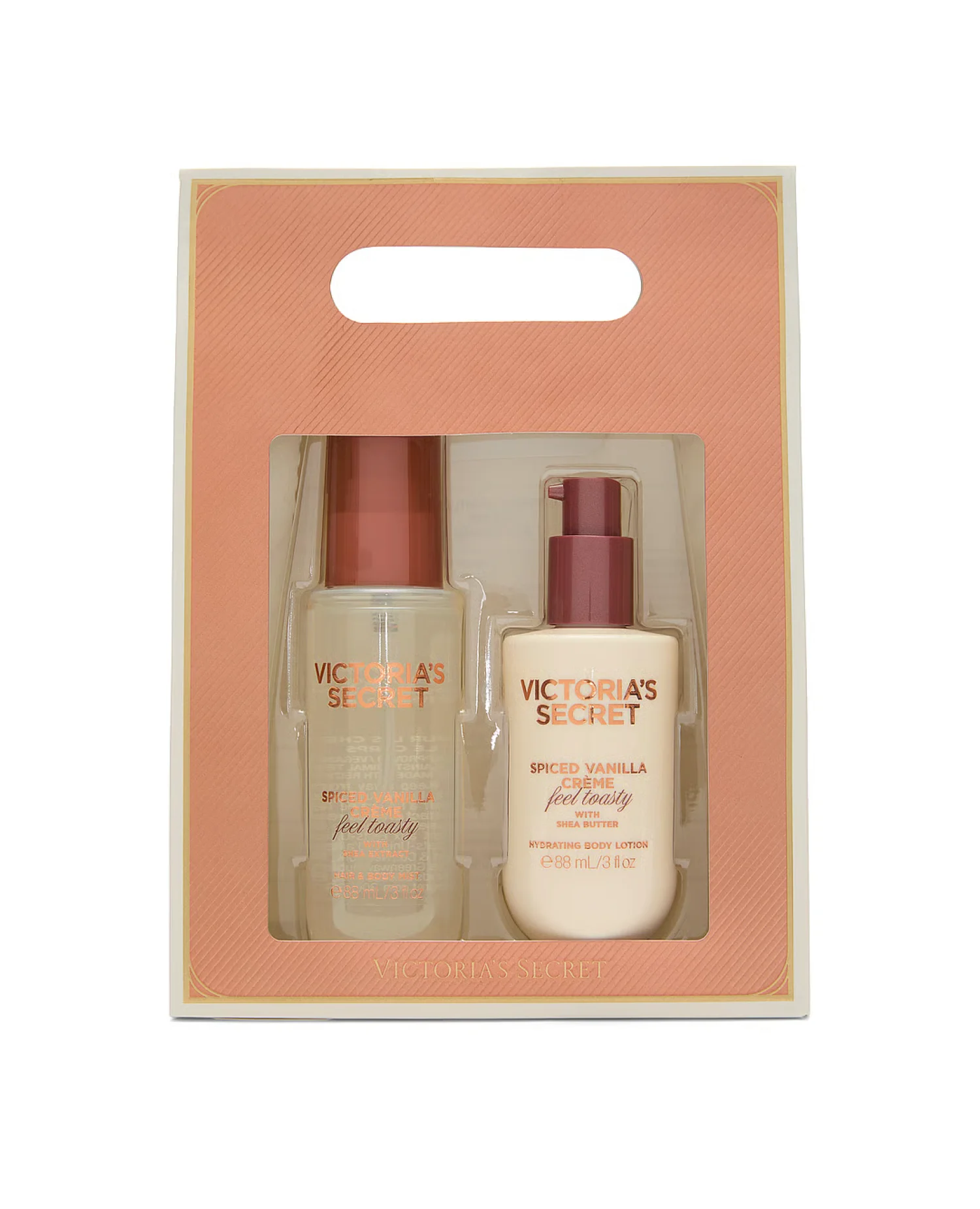 Подарунковий набір Spiced vanilla Feel Toasty 2-Piece Mini Body Mist & Lotion Gift Set Victoria's Secret
